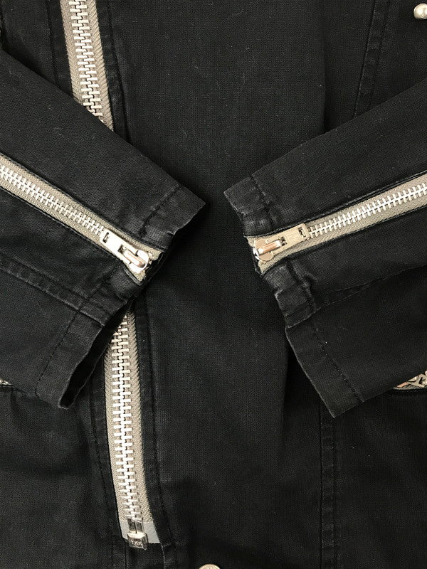 【中古品】【メンズ】 NEIGHBORHOOD ネイバーフッド THUNDER BOLT COTTON RIDERS JACKET SNH-JK04 04MODEL サンダーボルト コットン ライダースジャケット アウター 142-260912-na-31-tagh サイズ：L カラー：ブラック 万代Net店