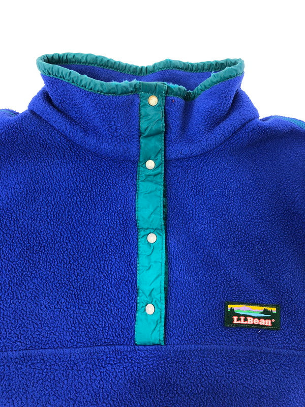 【現状渡し品】【メンズ】 L.L.BEAN エルエルビーン 80'S SNAP-T FLEECE PULLOVER 80年代 スナップT フリースプルオーバー アウター 146-260912-na-15-tagh サイズ：サイズ不明 下記参照 カラー：ブルー 万代Net店