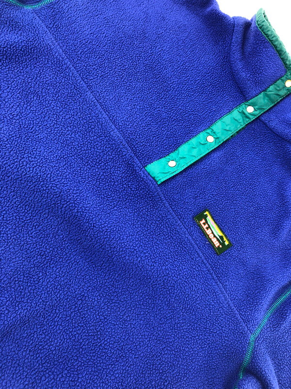 【現状渡し品】【メンズ】 L.L.BEAN エルエルビーン 80'S SNAP-T FLEECE PULLOVER 80年代 スナップT フリースプルオーバー アウター 146-260912-na-15-tagh サイズ：サイズ不明 下記参照 カラー：ブルー 万代Net店