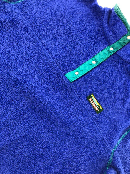 【現状渡し品】【メンズ】 L.L.BEAN エルエルビーン 80'S SNAP-T FLEECE PULLOVER 80年代 スナップT フリースプルオーバー アウター 146-260912-na-15-tagh サイズ：サイズ不明 下記参照 カラー：ブルー 万代Net店