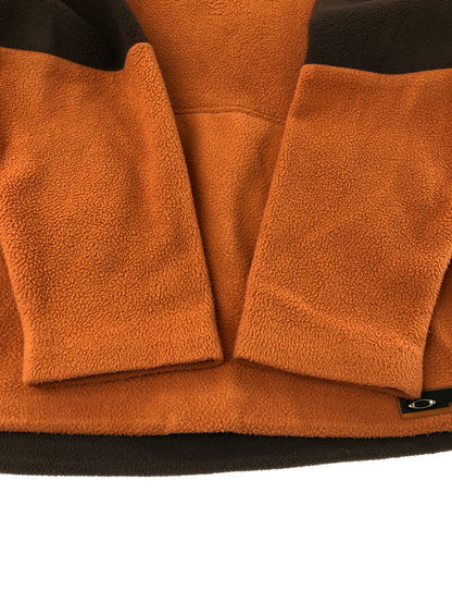 【現状渡し品】【メンズ】 OAKLEY オークリー HALF ZIP FLEECE PULLOVER ハーフジップ フリース プルオーバー アウター 146-260912-na-16-tagh サイズ：サイズ不明 下記参照 カラー：オレンジ/ブラウン 万代Net店