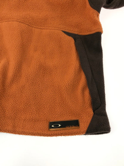 【現状渡し品】【メンズ】 OAKLEY オークリー HALF ZIP FLEECE PULLOVER ハーフジップ フリース プルオーバー アウター 146-260912-na-16-tagh サイズ：サイズ不明 下記参照 カラー：オレンジ/ブラウン 万代Net店