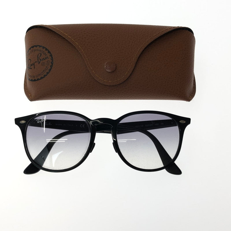 【中古品】【メンズ】 RAY-BAN レイバン SUNGLASS POLISH BLACK LIGHT BLUE RB4259-F サングラス アイウェア アクセサリー 203-260912-rt-17-tagh サイズ：53ロ20 150 カラー：ブラック 万代Net店