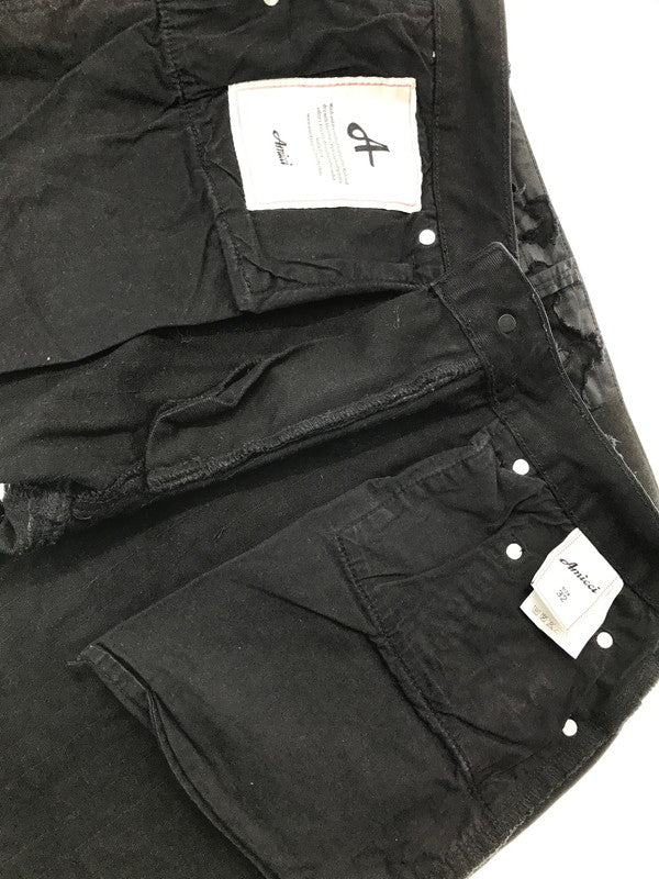 【中古品】【メンズ】 AMICCI アミッチ GERAGIO BLACK DENIM JEAN ジェラージオ ブラック デニム ジーンズ ジーパン ボトムス 153-260918-rt-09-tagh サイズ：32 カラー：ブラック 万代Net店