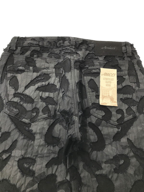 【中古品】【メンズ】 AMICCI アミッチ GERAGIO BLACK DENIM JEAN ジェラージオ ブラック デニム ジーンズ ジーパン ボトムス 153-260918-rt-09-tagh サイズ：32 カラー：ブラック 万代Net店