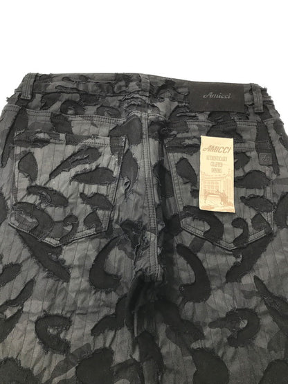 【中古品】【メンズ】 AMICCI アミッチ GERAGIO BLACK DENIM JEAN ジェラージオ ブラック デニム ジーンズ ジーパン ボトムス 153-260918-rt-09-tagh サイズ：32 カラー：ブラック 万代Net店