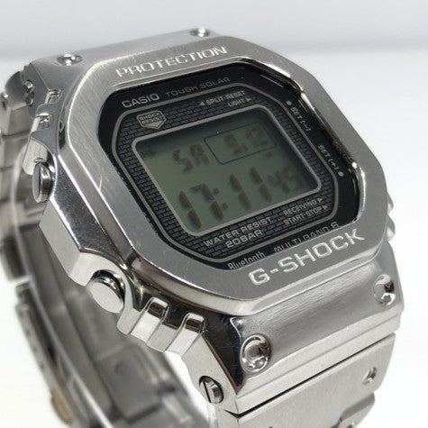 【中古品】【メンズ】 G-SHOCK ジーショック GMW-B5000 FULL METAL DIGITAL SOLAR WATCH デジタル ソーラー 腕時計 196-260912-rt-11-tagh カラー：シルバー 万代Net店