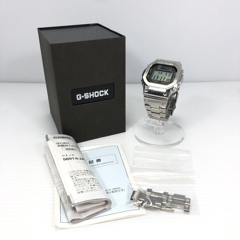 【中古品】【メンズ】 G-SHOCK ジーショック GMW-B5000 FULL METAL DIGITAL SOLAR WATCH デジタル ソーラー 腕時計 196-260912-rt-11-tagh カラー：シルバー 万代Net店