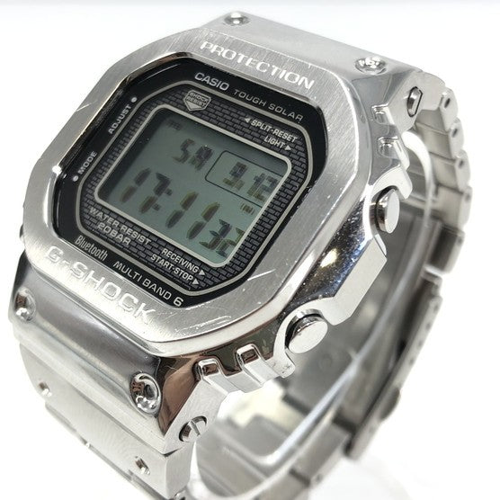 【中古品】【メンズ】 G-SHOCK ジーショック GMW-B5000 FULL METAL DIGITAL SOLAR WATCH デジタル ソーラー 腕時計 196-260912-rt-11-tagh カラー：シルバー 万代Net店