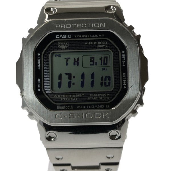 【中古品】【メンズ】 G-SHOCK ジーショック GMW-B5000 FULL METAL DIGITAL SOLAR WATCH デジタル ソーラー 腕時計 196-260912-rt-11-tagh カラー：シルバー 万代Net店