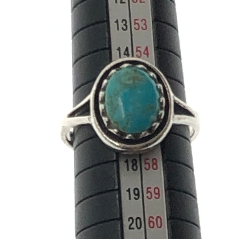 【現状渡し品】【メンズ】 USED ユーズド STARLING TURQUOISE RING スターリング ターコイズ リング 指輪 アクセサリー 191-260911-rt-04-tagh カラー：シルバー 万代Net店