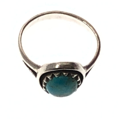【現状渡し品】【メンズ】 USED ユーズド STARLING TURQUOISE RING スターリング ターコイズ リング 指輪 アクセサリー 191-260911-rt-04-tagh カラー：シルバー 万代Net店