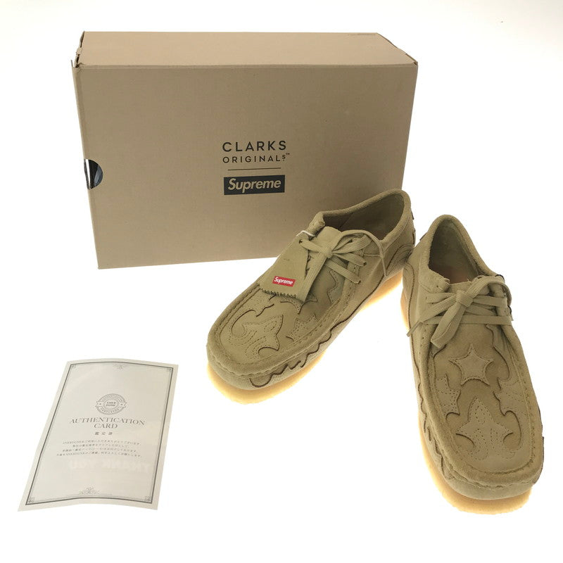 【中古美品】【メンズ】 SUPREME シュプリーム × CLARKS クラークス WALLABEE ワラビー ブーツ 靴 164-260914-na-09-tagh サイズ：US 8 カラー：MAPLE 万代Net店