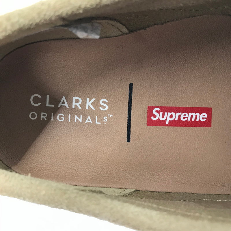 【中古美品】【メンズ】 SUPREME シュプリーム × CLARKS クラークス WALLABEE ワラビー ブーツ 靴 164-260914-na-09-tagh サイズ：US 8 カラー：MAPLE 万代Net店