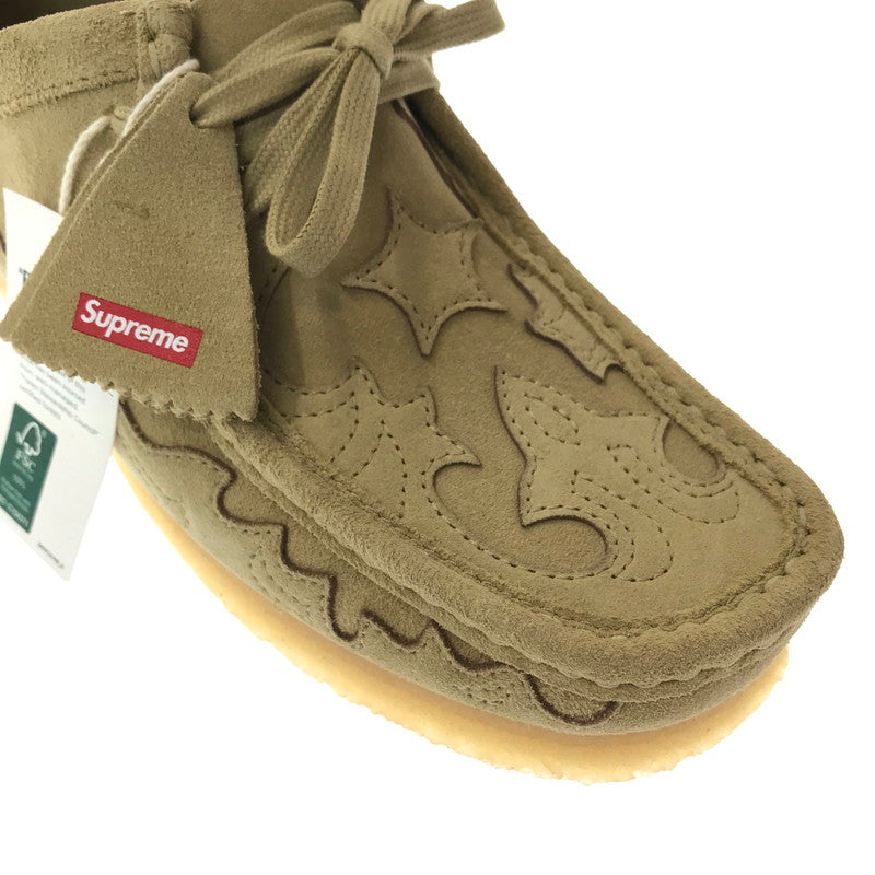 【中古美品】【メンズ】 SUPREME シュプリーム × CLARKS クラークス WALLABEE ワラビー ブーツ 靴 164-260914-na-09-tagh サイズ：US 8 カラー：MAPLE 万代Net店