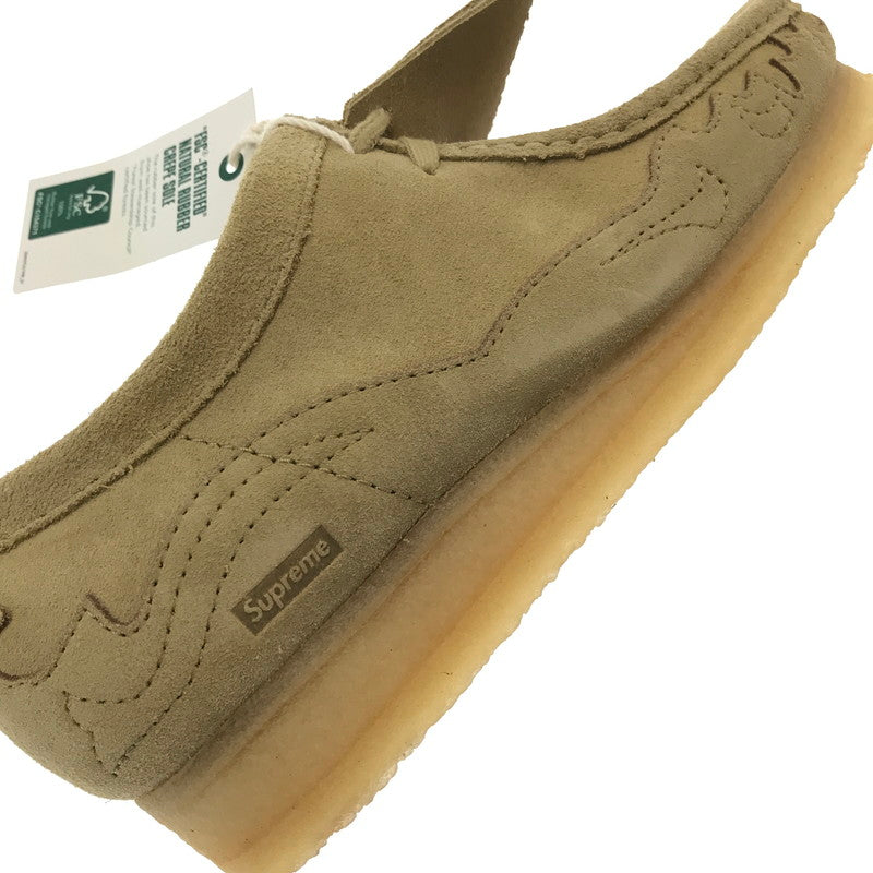 【中古美品】【メンズ】 SUPREME シュプリーム × CLARKS クラークス WALLABEE ワラビー ブーツ 靴 164-260914-na-09-tagh サイズ：US 8 カラー：MAPLE 万代Net店