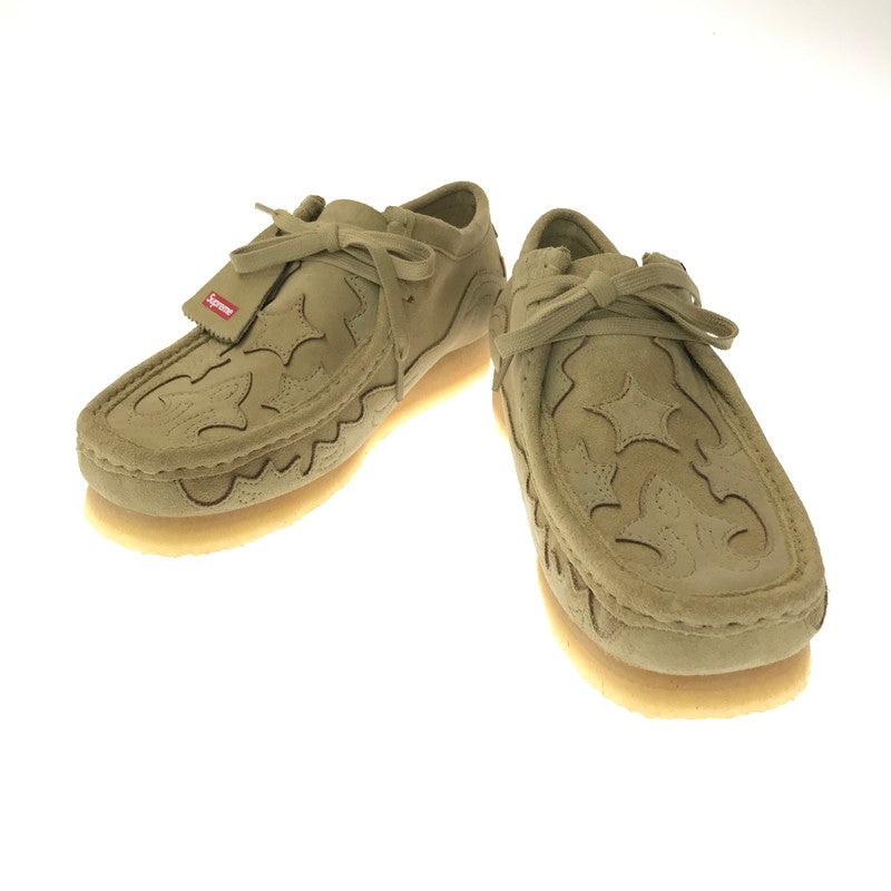 【中古美品】【メンズ】 SUPREME シュプリーム × CLARKS クラークス WALLABEE ワラビー ブーツ 靴 164-260914-na-09-tagh サイズ：US 8 カラー：MAPLE 万代Net店