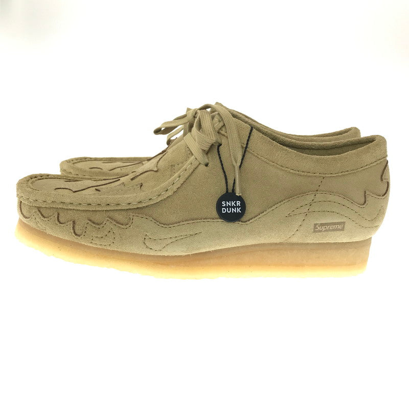 【中古美品】【メンズ】 SUPREME シュプリーム × CLARKS クラークス WALLABEE ワラビー ブーツ 靴 164-260914-na-09-tagh サイズ：US 8 カラー：MAPLE 万代Net店