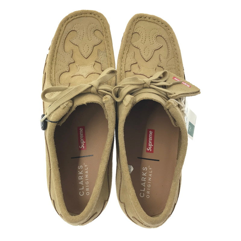 【中古美品】【メンズ】 SUPREME シュプリーム × CLARKS クラークス WALLABEE ワラビー ブーツ 靴 164-260914-na-09-tagh サイズ：US 8 カラー：MAPLE 万代Net店