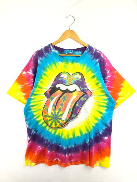 【中古品】【メンズ】 LIQUID BLUE リキッドブルー 90'S ROLLING STONE TIE DYE S/S TEE 90年代 ローリング ストーン タイダイ Tシャツ 半袖Tシャツ 146-260912-na-21-tagh サイズ：XL カラー：マルチカラー 万代Net店