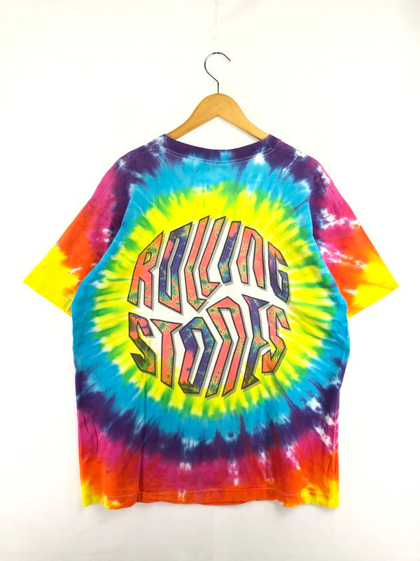 【中古品】【メンズ】 LIQUID BLUE リキッドブルー 90'S ROLLING STONE TIE DYE S/S TEE 90年代 ローリング ストーン タイダイ Tシャツ 半袖Tシャツ 146-260912-na-21-tagh サイズ：XL カラー：マルチカラー 万代Net店
