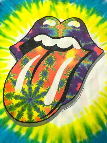 【中古品】【メンズ】 LIQUID BLUE リキッドブルー 90'S ROLLING STONE TIE DYE S/S TEE 90年代 ローリング ストーン タイダイ Tシャツ 半袖Tシャツ 146-260912-na-21-tagh サイズ：XL カラー：マルチカラー 万代Net店