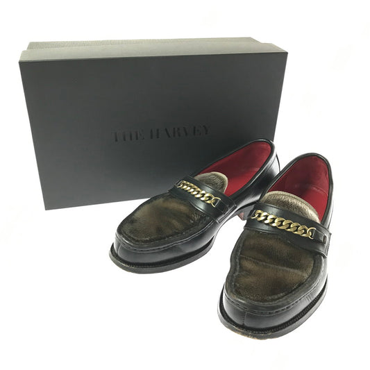 【中古品】【メンズ】 THE HARVEY ザ ハーヴィー ×RARE OF THE LOOM レア オブ ザ ループ LOAFER HV313-620-L ローファー 靴 164-260909-na-10-tagh サイズ：39 カラー：BLACK CHROMEXCEL 万代Net店