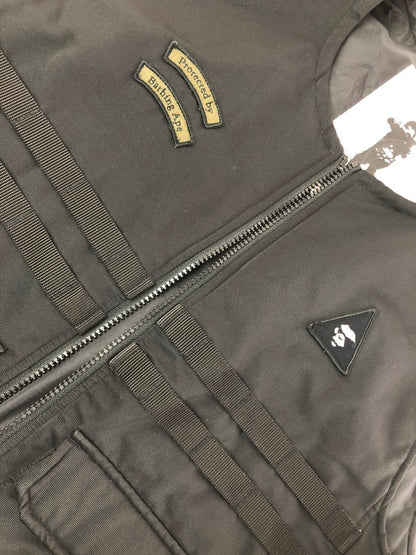 【中古品】【メンズ】 A BATHING APE アベイシングエイプ MILITARY VEST 001GDH301041X ミリタリー ベスト 142-260912-na-30-tagh サイズ：L カラー：ブラック 万代Net店