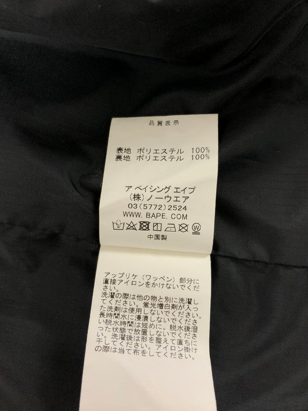 【中古品】【メンズ】 A BATHING APE アベイシングエイプ MILITARY VEST 001GDH301041X ミリタリー ベスト 142-260912-na-30-tagh サイズ：L カラー：ブラック 万代Net店