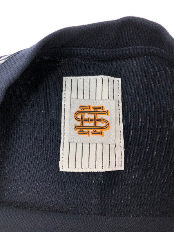 【中古品】【メンズ】 SEE SEE シーシー × YES GOOD MARKET イエスグッドマーケット× S.F.C MARINE STRIPE SUPER BIG LS TEE マリン ストライプ スーパー ビッグ Tシャツ 長袖Tシャツ カットソー 142-260912-na-24-tagh サイズ：L カラー：ネイビー 万代Net店