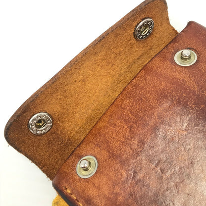【中古品】【メンズ】 BEERBELLY ビアベリー SMALL ROUND WALLET スモール ラウンド ウォレット 二つ折り財布 200-260915-ki-10-tagh カラー：BROWN 万代Net店