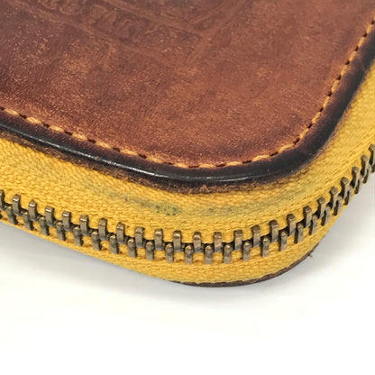 【中古品】【メンズ】 BEERBELLY ビアベリー SMALL ROUND WALLET スモール ラウンド ウォレット 二つ折り財布 200-260915-ki-10-tagh カラー：BROWN 万代Net店