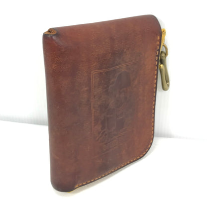 【中古品】【メンズ】 BEERBELLY ビアベリー SMALL ROUND WALLET スモール ラウンド ウォレット 二つ折り財布 200-260915-ki-10-tagh カラー：BROWN 万代Net店