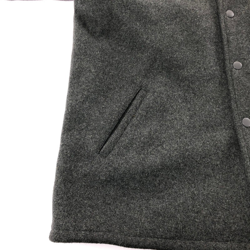 【中古品】【メンズ】 BACKERS バッカーズ WOOL STUDIUM JACKET K78-3389 ウール スタジアム ジャケット スタジャン アウター 145-260912-na-18-tagh サイズ：M カラー：グレー 万代Net店