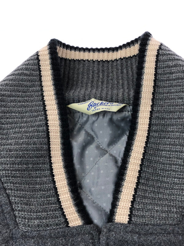 【中古品】【メンズ】 BACKERS バッカーズ WOOL STUDIUM JACKET K78-3389 ウール スタジアム ジャケット スタジャン アウター 145-260912-na-18-tagh サイズ：M カラー：グレー 万代Net店