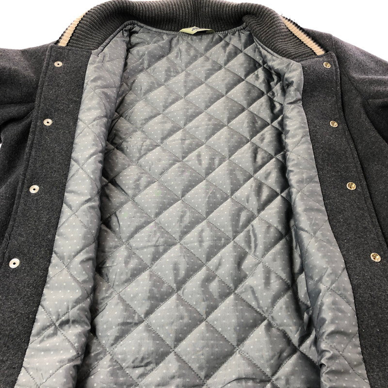 【中古品】【メンズ】 BACKERS バッカーズ WOOL STUDIUM JACKET K78-3389 ウール スタジアム ジャケット スタジャン アウター 145-260912-na-18-tagh サイズ：M カラー：グレー 万代Net店