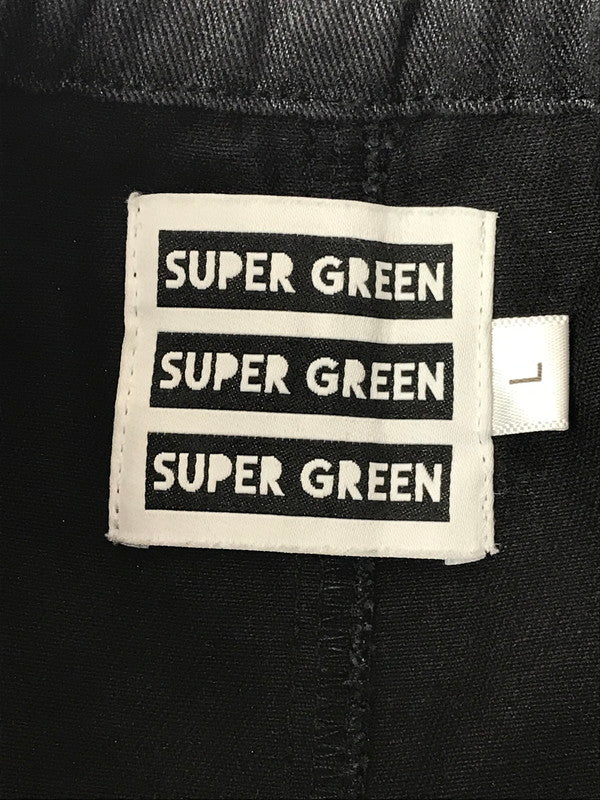 【中古品】【メンズ】 SUPER GREEN スーパー グリーン EASY PANTS BLACK イージー パンツ ボトムス 153-260917-rt-48-tagh サイズ：L カラー：ブラック 万代Net店