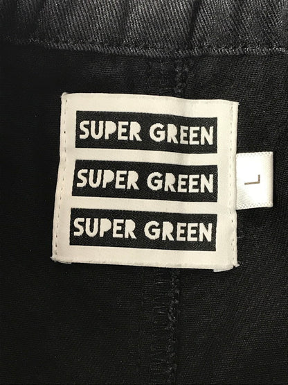 【中古品】【メンズ】 SUPER GREEN スーパー グリーン EASY PANTS BLACK イージー パンツ ボトムス 153-260917-rt-48-tagh サイズ：L カラー：ブラック 万代Net店