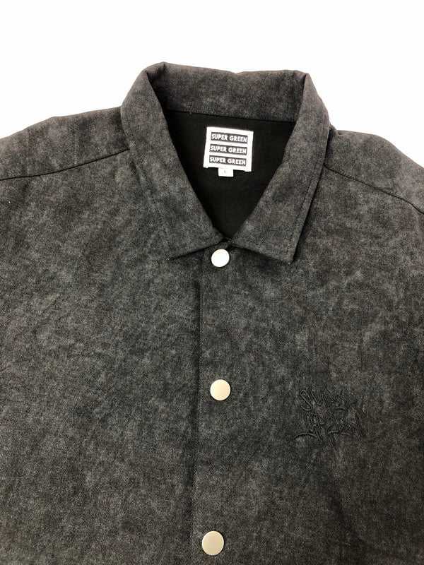 【中古品】【メンズ】 SUPER GREEN スーパー グリーン SG WIDE JACKET ワイドジャケット ライトアウター 142-260912-na-13-tagh サイズ：L カラー：ブラック 万代Net店