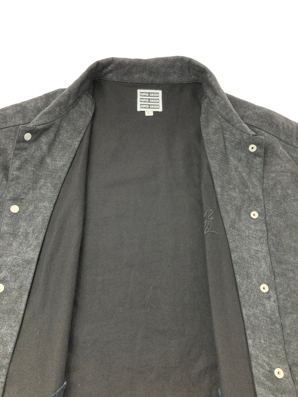 【中古品】【メンズ】 SUPER GREEN スーパー グリーン SG WIDE JACKET ワイドジャケット ライトアウター 142-260912-na-13-tagh サイズ：L カラー：ブラック 万代Net店