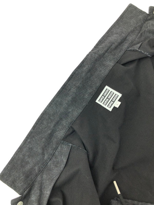 【中古品】【メンズ】 SUPER GREEN スーパー グリーン SG WIDE JACKET ワイドジャケット ライトアウター 142-260912-na-13-tagh サイズ：L カラー：ブラック 万代Net店