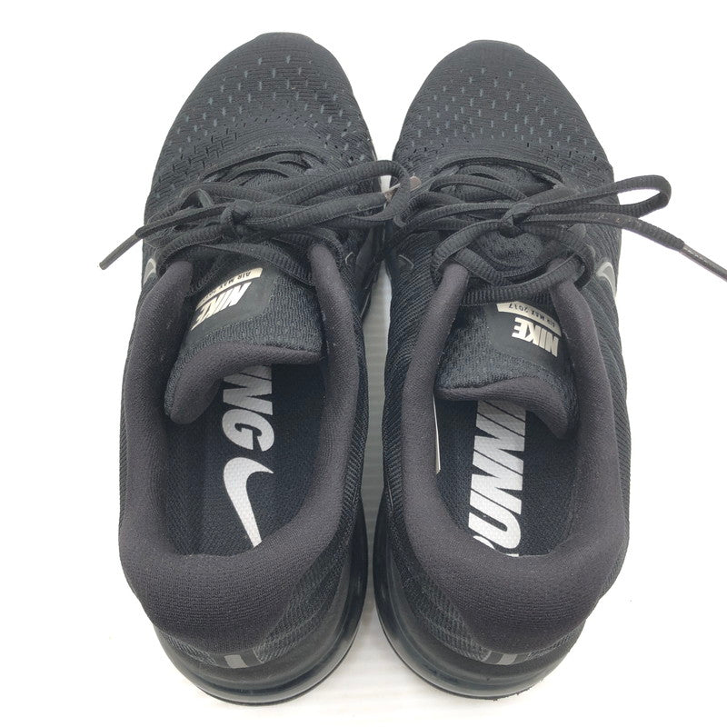 【中古品】【メンズ】 NIKE ナイキ AIR MAX 2017 TRIPLE BLACK 849559-004 エア マックス 2017 スニーカー 靴 160-260919-rt-17-tagh サイズ：26.5cm US8.5 カラー：BLACK/BLACK-BLACK 万代Net店