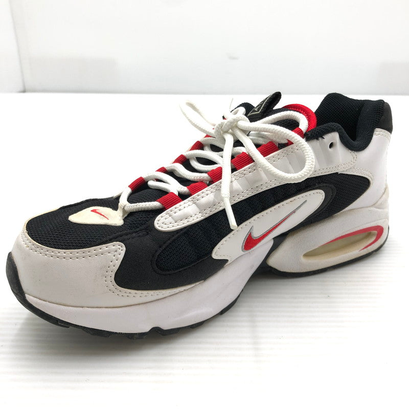 【中古品】【メンズ】 NIKE ナイキ AIR MAX TRIAX 96 WHITE UNIVERSITY RED BLACK METALLIC SILVER CD2053-105 エア マックス スニーカー 靴 160-260919-rt-07-tagh サイズ：27cm US9 カラー：WHITE/UNIVERSITY RED-BLACK-SILVER 万代Net店