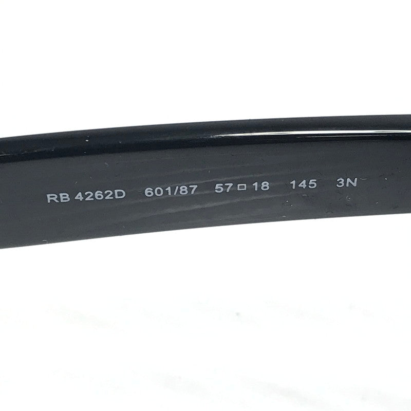 【中古品】【メンズ】 RAY-BAN レイバン WELLINGTON SUNGLASS RB4262D ウェリントン サングラス 眼鏡 203-260915-ki-08-tagh サイズ：57口18 145 カラー：BLACK 万代Net店