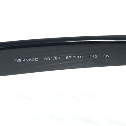 【中古品】【メンズ】 RAY-BAN レイバン WELLINGTON SUNGLASS RB4262D ウェリントン サングラス 眼鏡 203-260915-ki-08-tagh サイズ：57口18 145 カラー：BLACK 万代Net店