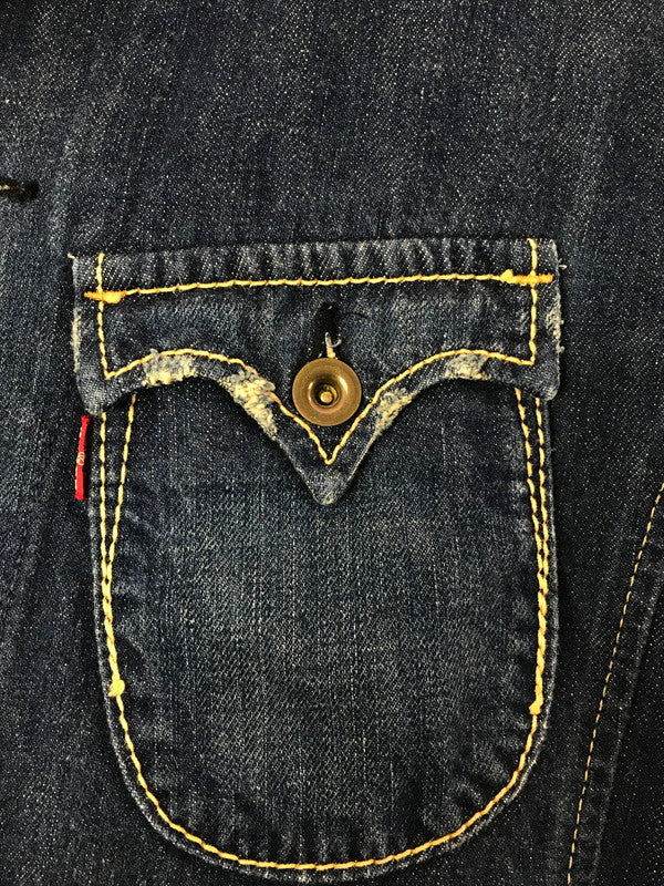 【中古品】【メンズ】 LEVI'S リーバイス DENIM COVERALL 70802-05 デニム カバー オール ライトアウター 146-260917-rt-10-tagh サイズ：M カラー：インディゴ 万代Net店