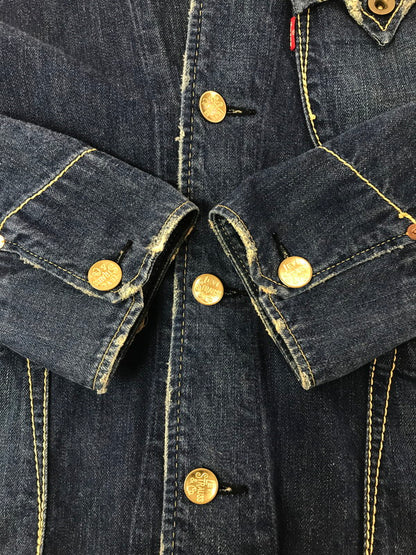 【中古品】【メンズ】 LEVI'S リーバイス DENIM COVERALL 70802-05 デニム カバー オール ライトアウター 146-260917-rt-10-tagh サイズ：M カラー：インディゴ 万代Net店