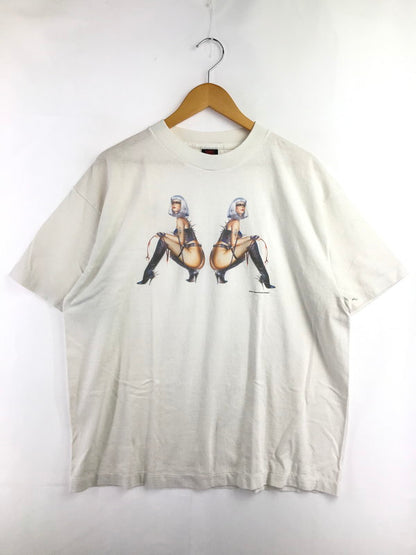 【中古美品】【メンズ】 SAINT MICHAEL セントマイケル × HAJIME SORAYAMA 空山基氏 25AW LADIES SRYM_SS TEE SM-HR1-0000-C78 プリントTシャツ 半袖Tシャツ 142-260920-na-02-tagh サイズ：L カラー：ホワイト 万代Net店