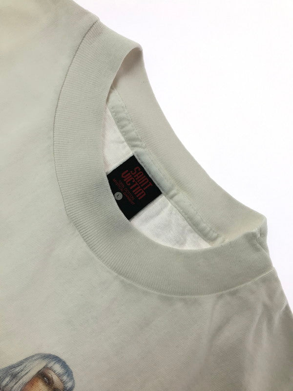 【中古美品】【メンズ】 SAINT MICHAEL セントマイケル × HAJIME SORAYAMA 空山基氏 25AW LADIES SRYM_SS TEE SM-HR1-0000-C78 プリントTシャツ 半袖Tシャツ 142-260920-na-02-tagh サイズ：L カラー：ホワイト 万代Net店