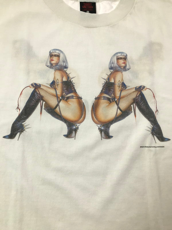 【中古美品】【メンズ】 SAINT MICHAEL セントマイケル × HAJIME SORAYAMA 空山基氏 25AW LADIES SRYM_SS TEE SM-HR1-0000-C78 プリントTシャツ 半袖Tシャツ 142-260920-na-02-tagh サイズ：L カラー：ホワイト 万代Net店